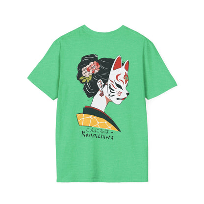 Masked Japanese Geisha Graphic Ultimate Comfort Styled Unisex T-shirt