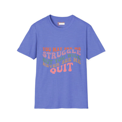 Graphic Quotes Designed Comfort Unisex T-shirt