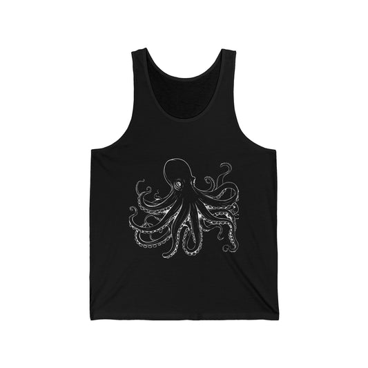 Beach Ultimate Comfort Styled Octopus Unisex Summer Tank Top