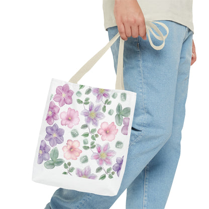 Summer Graphic Wild Flower Tote Bag