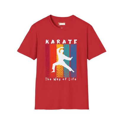 Graphic Karate Taekwondo Fighter Unisex Minimalist Comfort T-shirt