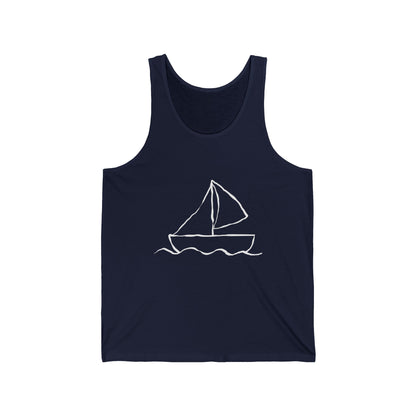 Boat Beach Lovers Ultimate Comfort Styled Unisex Summer Tank Top