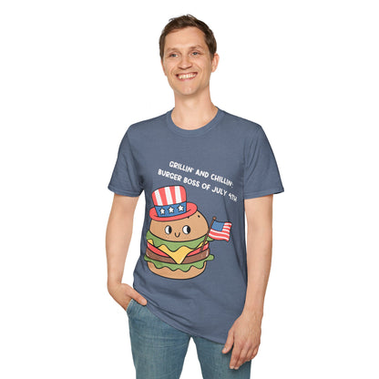 Grilling and Chilling, Burger Boss of July 4th Ultimate Comfort Unisex T-shirt