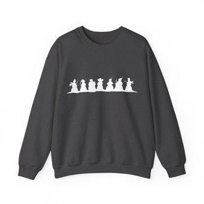 Graphic Designed Holiday Christmas Snowman Unisex Crewneck Sweatshirt