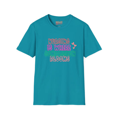 Nursing Is Where Compassion Meets Ultimate Comfort Unisex Nurse T-shirt