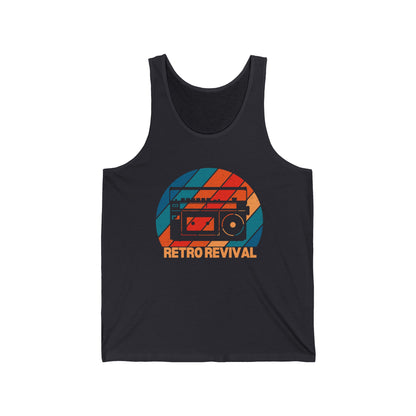 Retro Revival Graphic Ultimate Comfort Styled Unisex Tank Top