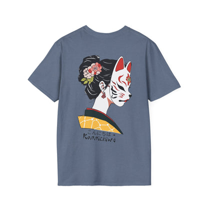 Masked Japanese Geisha Graphic Ultimate Comfort Styled Unisex T-shirt