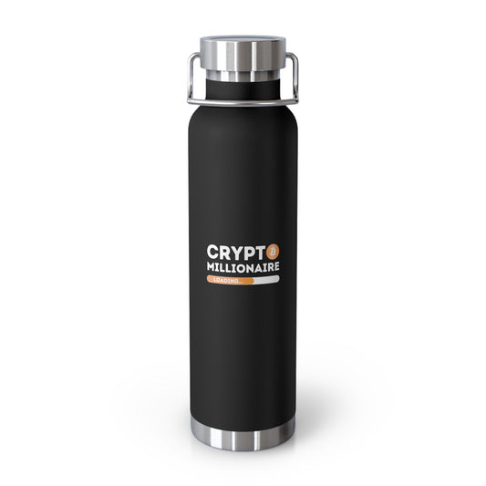 Crypto Millionaire Copper Vacuum Insulated Bottle, 22oz