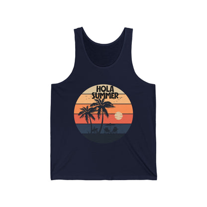 Hello This Summer Ultimate Comfort Styled Unisex Tank Top