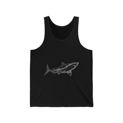 Beach Ultimate Comfort Styled Shark Unisex Summer Tank Top