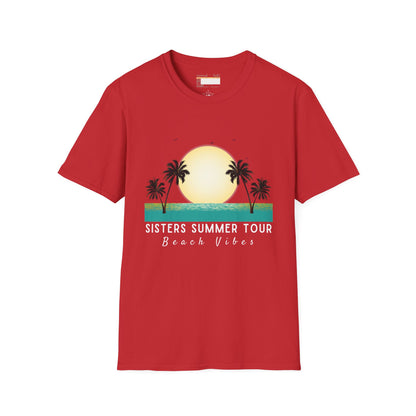 Graphic Sister Tour Comfort T-shirt, Christian Sister Outdoor Group Vacation Tees, Tees for Sisters Beach Cruise Trip