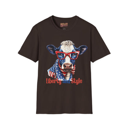 Liberty and Style July 4th Independence Day Ultimate Comfort Unisex T-shirt