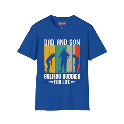 Dad And Son Golfing Buddies Ultimate Comfort Unisex Fathers Day T-shirt