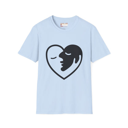 Love Designed Two Faced Unisex Minimalist Comfort T-shirt