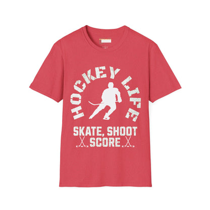 Graphic Hockey Player Unisex Comfort Styled T-shirts