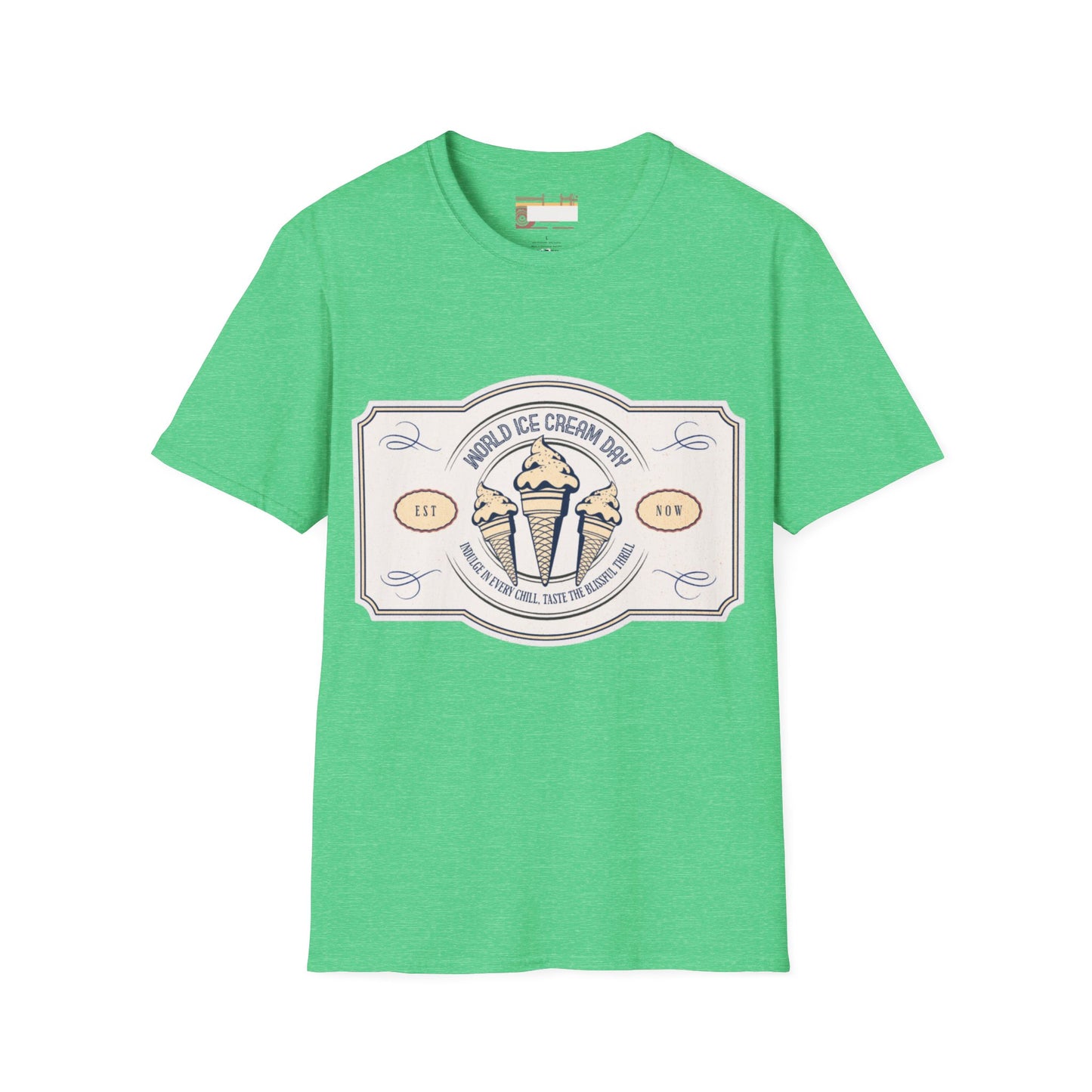 Graphic Ice Cream Day Designed Unisex Comfort Styled T-shirts