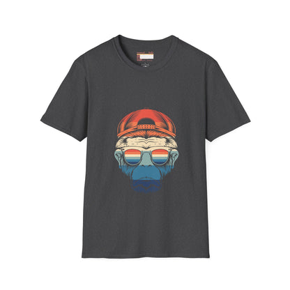 Retro Summer Graphic Monkey Man Designed Comfort T-shirt