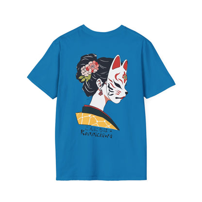 Masked Japanese Geisha Graphic Ultimate Comfort Styled Unisex T-shirt