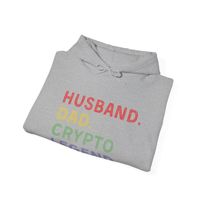 Husband Dad Crypto Legend Ultimate Comfort Unisex Hoodie