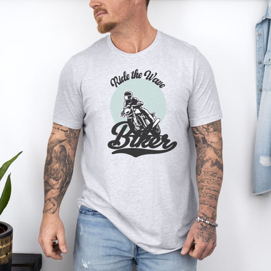 Ride The Wave Bikers Ultimate Comfort Styled Graphic T-shirt