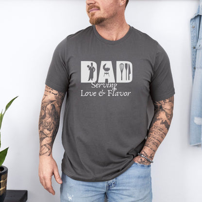 Chef Dad Serving Love & Flavor Ultimate Comfort T-shirt