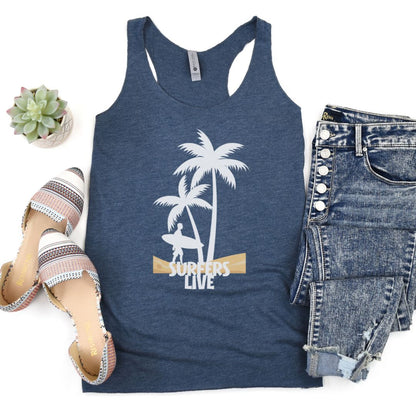 Surfers Live Summer Ultimate Comfort Styled Unisex Tank Top