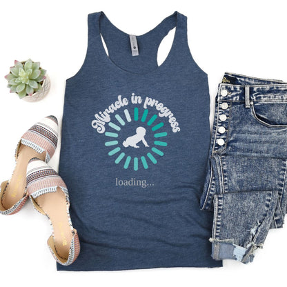Pregnancy Mom Miracle Baby Loading Ultimate Comfort Tank Top