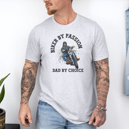 Biker By Passion Dad Ultimate Comfort Unisex Fathers Day T-shirt