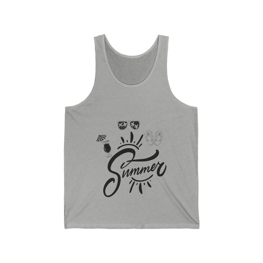 Beach Lovers Ultimate Comfort Styled Funny Unisex Summer Tank Top