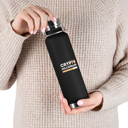 Crypto Millionaire Copper Vacuum Insulated Bottle, 22oz