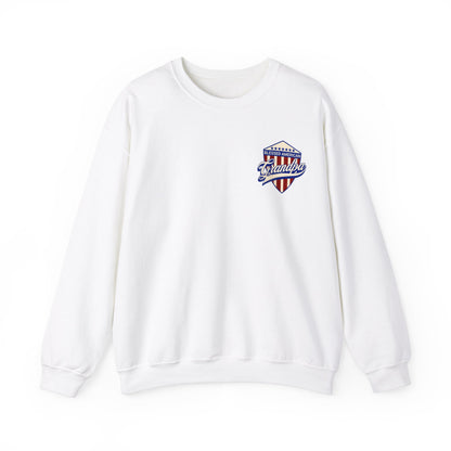 Graphic Blessed American Grandpa  Unisex Crewneck Sweatshirt