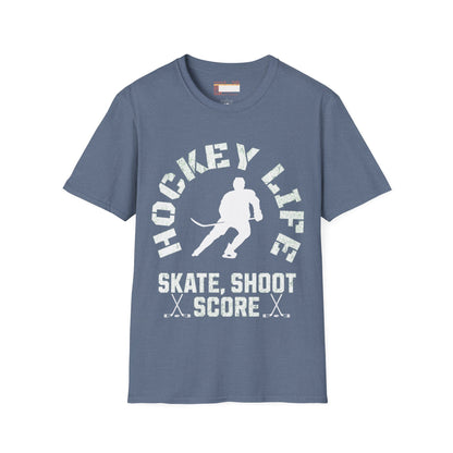 Graphic Hockey Player Unisex Comfort Styled T-shirts