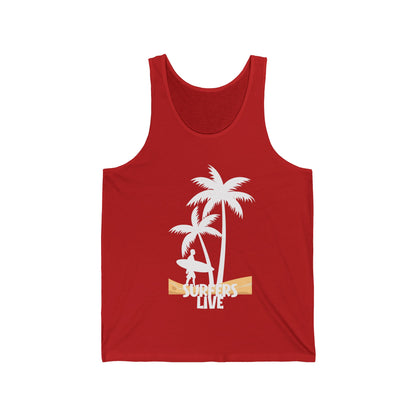 Surfers Live Summer Ultimate Comfort Styled Unisex Tank Top