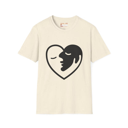 Love Designed Two Faced Unisex Minimalist Comfort T-shirt