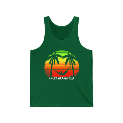 Beach Lovers Ultimate Comfort Styled Funny Unisex Summer Tank Top