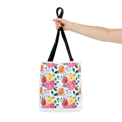 Summer Graphic Wild Flower Tote Bag