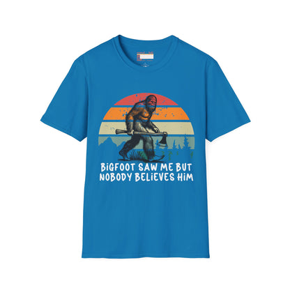 Bigfoot Hiking Lovers Hiking Buddy Camping Graphic Comfort Unisex T-shirt