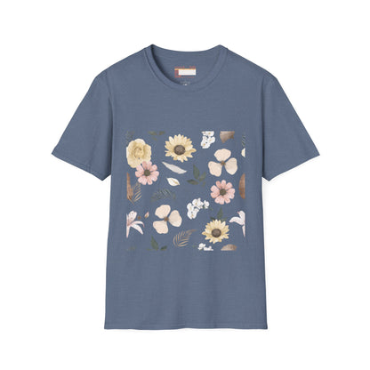 Graphic Wild Flower, Flower Lover Unisex Minimalist Comfort T-shirt