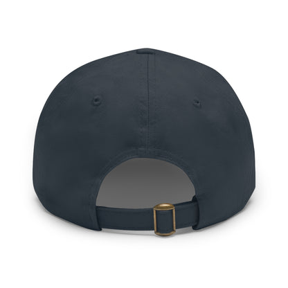 July 4th Dad Hat with Leather Patch Design