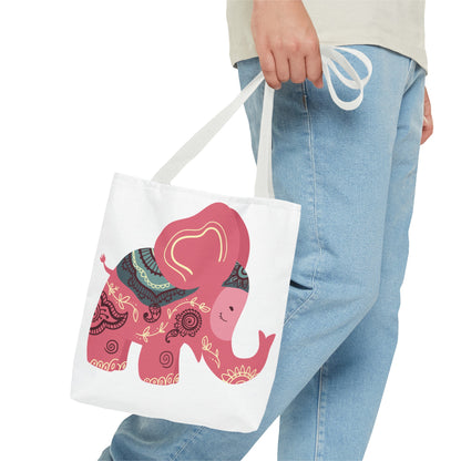 Summer Graphic Elephant Tote Bag