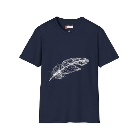 Bird Feather Designed Graphic Comfort Unisex T-shirt