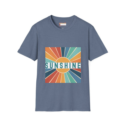 Retro Sunshine Tees, Hiking Summer Designed Comfort T-shirt