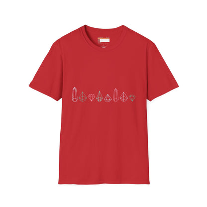 Graphic Designed Comfort Minimalist Precious Stones T-shirt