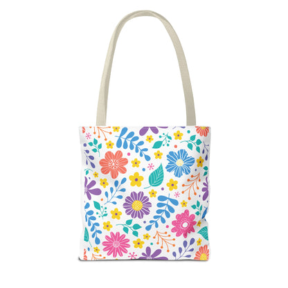 Summer Graphic Wild Flower Tote Bag