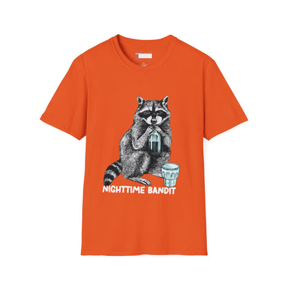 Graphic Designed Minimalist Racoon the Bandit Unisex Comfort Styled T-shirts