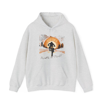 Graphic Unisex Heavy Blend Throttle and Thrill Bikers Graphic Hoodie