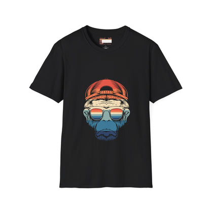Retro Summer Graphic Monkey Man Designed Comfort T-shirt