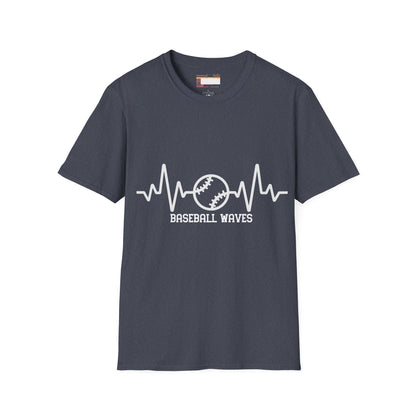 Graphic Baseball Waves Baseball Fan Unisex Comfort T-shirt
