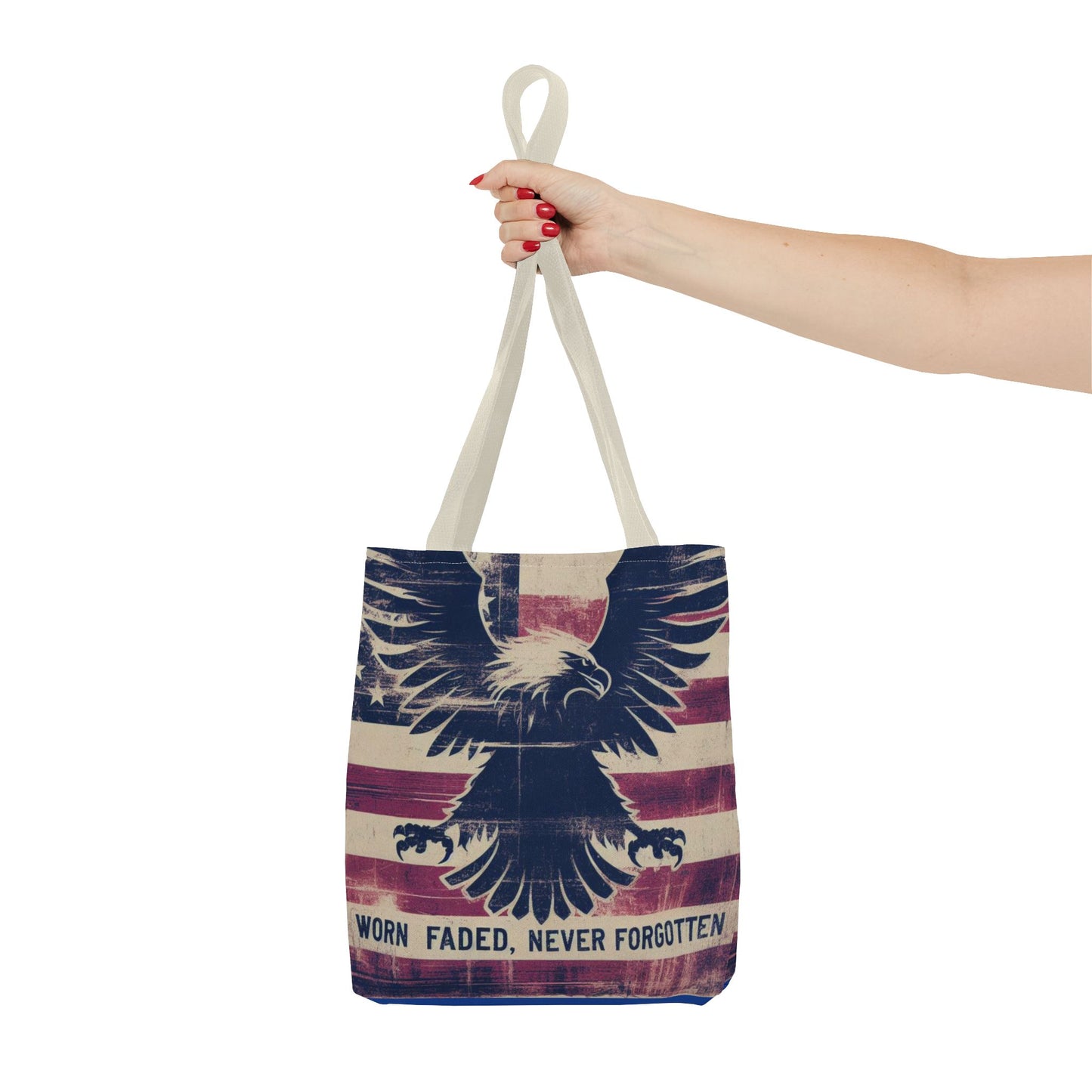 Patriotic American Flag Style Tote Bag
