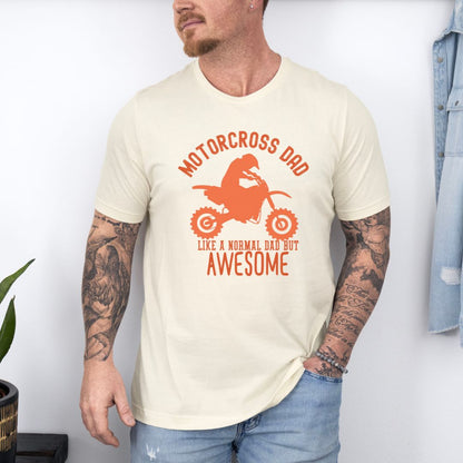 Motor cross Dad Fatherhood Ultimate Comfort Unisex Fathers Day T-shirt